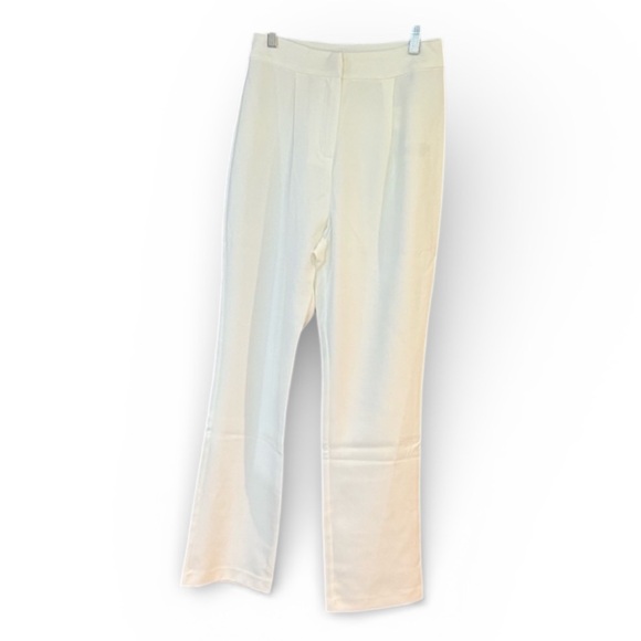 4th & reckless Pants - 4th & Reckless Women’s Charl pleated Trouser off white Size Small